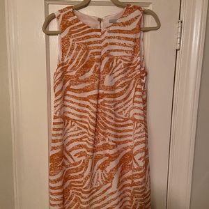H&M Orange Zebra Dress